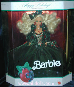 holiday barbie green dress